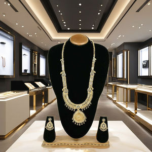 Venta al por mayor 14K 18K 24K chapado en oro collares largos de moda, joyería tradicional, joyería de formación, joyería llena de oro Oro Joyeria. - Product Image 1