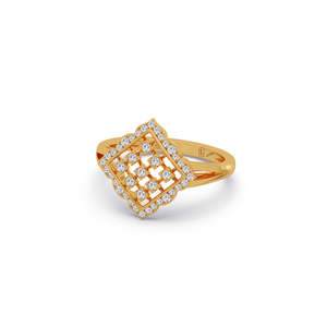 Bague pour femme tendance en or plaqué 18 carats avec diamant de laboratoire taille brillant certifié IGI, bijoux de mariage et de fiançailles Veer Diamond Gj13 - Product Image 4