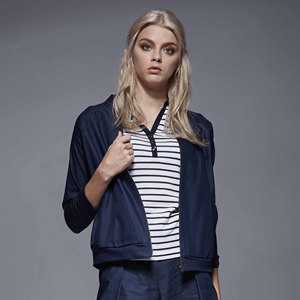 Chaqueta Bomber de Algodón para Mujer, Diseño Otoñal, Cuello Alto, Tejido Transpirable, ODM OEM - Product Image 1