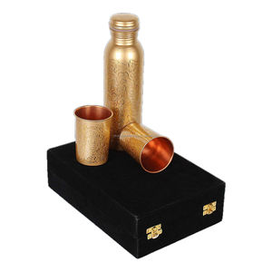 Para gimnasio interior y deportes al aire libre Botellas de agua de cobre impresas con empuñadura Capacidad de 300ml y 800ml Diseño de caja decorativa - Product Image 3