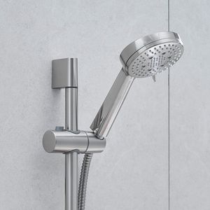 Sistema Doccia con Barra Scorrevole da 10 Pollici, Set Completo di Doccette e 5 Getti, Combo Doccia a Mano e a Parete, Set di Accessori per Bagno - Product Image 3