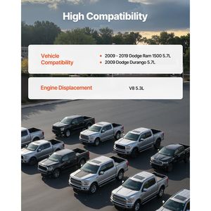 Kit Alzavalvole in Ghisa Grigia a 5 Pezzi per Albero a Camme Motore, per Dodge Ram 1500 5.7L (2009-2019) e Dodge Durango V (2009) - Product Image 2