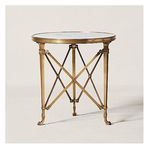 Mesa Auxiliar Moderna de Lujo con Detalles en Aluminio, Marco con Acabado Dorado y Estantes de Vidrio, Mueble Decorativo para el Hogar - Product Image 4