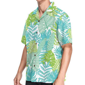 เสื้อฮาวายผู้ชายแฟชั่นใหม่ราคาถูกจากโรงงาน คุณภาพเยี่ยม สวมใส่สบาย ระบายอากาศได้ดี รับสกรีนโลโก้/สีตามสั่ง เสื้อผู้ชายยอดนิยม - Product Image 2