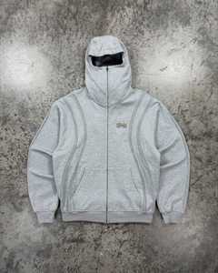 Men Vintage Oversized <b>Zip</b> <b>up</b> Hoodie Solid Acid Wash Cotton Sweatshirt Breathable Eco-Friendly Half <b>Zip</b> Track <b>Jacket</b> - Product Image 3