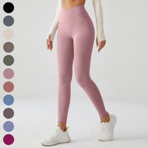 High Waist Solid Breathable Lightweight Spandex/Nylon 3PC Yoga Set for <b>Women</b> Fitness Gym Workout - Product Image 4