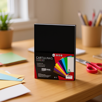 Carton noir Oficris 50x65cm 185g/m² pour scrapbooking, imprimé offset en Espagne, modèle 065906