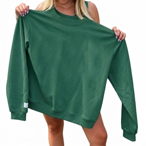 <b>Women</b> Oversized Zip Up <b>Hoodie</b> Fleece Full <b>Zipper</b> Relaxed Fit Casual Streetwear Jacket Private Label Wholesale - Product Image 5