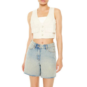 Chaqueta Corta de Moda para Mujer, Diseño Nuevo y Cómodo, Estilo Urbano, Chaqueta sin Mangas para Mujer, Estilo Informal - Product Image 2