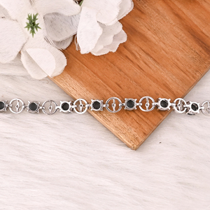 Natural Black Star &CZ <b>Bracelet</b> in 925 Sterling Silver Luxury Handmade Gemstone Jewelry for Women - Product Image 4
