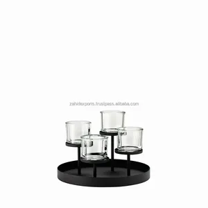 Support de bougie rond en métal fait à la main pour les activités religieuses et Noël Modèle ZE-3173J par Zahid Exports - Product Image 6