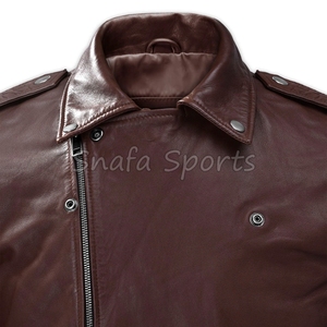 Chaqueta de Cuero para Hombre, Diseño Nuevo, a la Moda, Personalizada, Resistente al Viento, Venta Caliente - Product Image 3