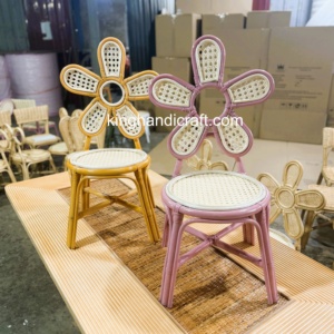 Silla Infantil de Ratán Hecha a Mano al por Mayor para Celebraciones de Cumpleaños, Muebles para Preescolar, Fabricante OEM - Product Image 6