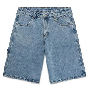 2026 New Casual Vintage High Waist Denim Shorts for <b>Men</b> Plus Size Light Washed Straight Style Sexy Summer <b>Jeans</b> Short Mid 2026 - Product Image 3