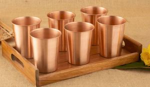 Copper drinking glasses premium everyday drink <b>cups</b> metal tumblers for water juice cocktail use durable <b>reusable</b> kitchen drinkwa - Product Image 5