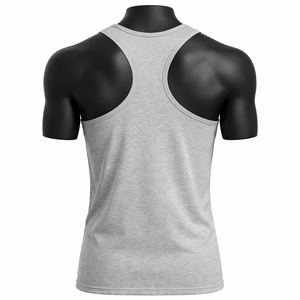 Custom <b>Mens</b> Blank Tank Top Sleeveless Gym Shirt Polyester Knitted Breathable Quick Dry Eco-Friendly Fitness <b>Singlet</b> OEM - Product Image 2