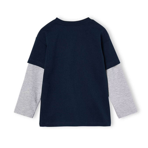 เสื้อยืดแขนยาวสองชั้นผ้าฝ้าย 100% รุ่นใหม่ล่าสุด สไตล์สตรีทแวร์ ทรงโอเวอร์ไซส์ ระบายอากาศได้ดี แบบยูนิเซ็กซ์ - Product Image 2