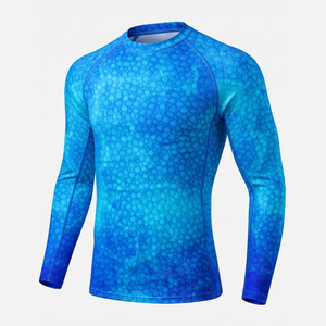 chlorine resistant Men's Anti-UV <b>Swim</b> Wear <b>Shirt</b> Long Sleeve Quick-Drying Breathable Stretch Swimming <b>T</b>-<b>Shirt</b> UPF50+ Sun Protect - Product Image 5