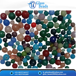 Nuevas Cuentas de Vidrio Redondas Mixtas de Alta Calidad, Bolas Facetadas Surtidas, Separadores Sueltos para Fabricación de Joyería y Pulseras DIY - Product Image 2
