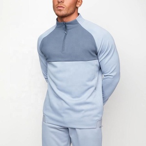 Ensemble de survêtement en polyester coupe-vent à deux pièces uni imprimé avec logo personnalisé pour homme, vêtements de sport d'hiver, taille plus, écologique - Product Image 4