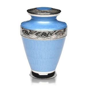 Urne funéraire classique pour cendres humaines adultes |   Urne funéraire en métal gravée à la main |   Urnes funéraires haut de gamme - Product Image 6