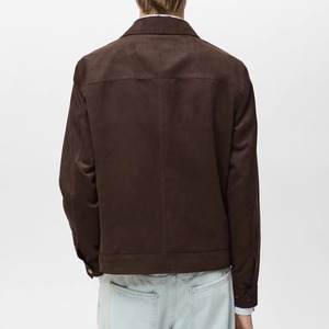 High Quality Casual Genuine Leather <b>Jacket</b> Men Custom logo Designer Blank Pure Plus Size Men's leather <b>jacket</b> for men - Product Image 2