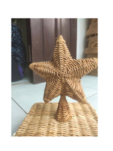 99 Gold Data Handmade Rattan Christmas Wreath Natural <b>Wicker</b> Eco Friendly Winter Home Party <b>Wall</b> Door Hanging Decoration Vietnam - Product Image 2