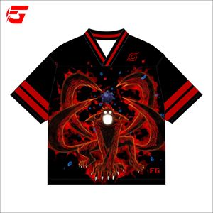 Maillot rétro Madara Uchiha pour fans, coupe ample et oversize, 100% polyester, imprimé par sublimation, prix d'usine, fabriqué au Pakistan - Product Image 5