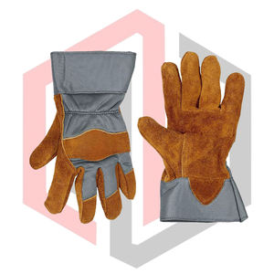 ถุงมือช่างริเกอร์เสริมแรง ฝ่ามือหนัง กันลื่น ป้องกันไฟฟ้าสถิต ทนไฟ ระบายอากาศได้ดี สำหรับงานริเกอร์เพื่อความปลอดภัย - Product Image 4