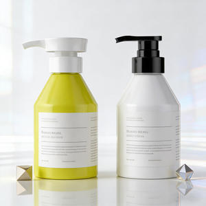 300ml 10oz PET Plastic Round Lotion <b>Pump</b> <b>Bottle</b> <b>Pump</b> Sprayer Body Wash Hand Cream Liquid Soap Custom Cosmetic Packaging - Product Image 3