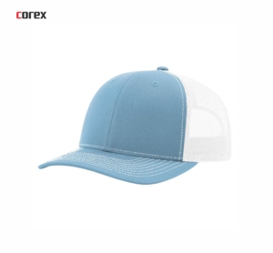 Custom Richardson <b>Light</b> Blue Mesh Trucker <b>Hat</b> 6-Panel Adjustable Unisex Casual Outdoor Breathable Waterproof Embroidery Beach - Product Image 2
