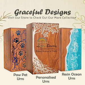 Elegant <b>Ashes</b> Urn with Engraved Metal Surface Premium Aluminum Cremation Urn Decorative Brass Funeral <b>Ashes</b> Container Stainless - Product Image 6