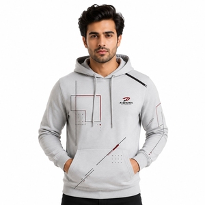 Sudadera con capucha de forro polar con logotipo personalizado para hombre, sudaderas con estampado, duraderas, suaves y cómodas para uso diario, ropa urbana, sudaderas con estampado para hombre - Product Image 5