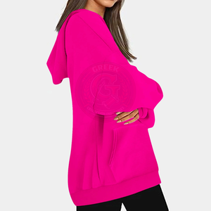 Sudadera con Capucha Extra Grande Informal para Mujer, Sudadera de Forro Polar Premium para un Estilo de Vida Urbano y Moda Urbana Moderna - Product Image 4