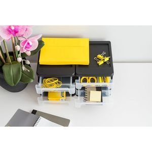 Set di 2 Organizzatori in Plastica a 3 Cassetti per Scrivania, Vanità, Smalti, Bagno, Cancelleria, Articoli per Arte e Artigianato, per Uso in Ufficio e Trucco - Product Image 5