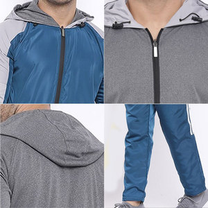 Moisture Wicking Mens Tracksuit Customizable <b>Jacket</b> And Pants Lightweight Performance Sportswear For <b>Workout</b> Sessions - Product Image 5
