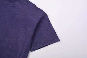 เสื้อยืดซักกรดสำหรับผู้ชายเสื้อยืดสำหรับผู้ชายเสื้อล้างกรดดีไซน์แบบกำหนดเองใหม่เสื้อแนวสตรีทซักได้สำหรับผู้ชาย - Product Image 4