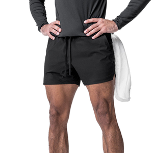 Pantalones Cortos Deportivos para Hombre, 4 Pulgadas, Secado Rápido, Transpirables, Color Sólido, Tejido, para Correr, Gimnasio, Entrenamiento, Casuales, Impermeables, Fitness - Product Image 4