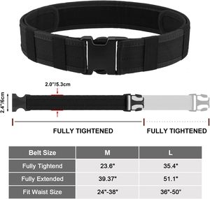 Tactical Utility Nylon <b>Belt</b> for Men Heavy Duty Adjustable <b>Work</b> Outdoor Gear - Product Image 4