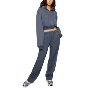 Nouveauté deux pièces vêtements d'entraînement survêtement ensembles grande taille pantalons de survêtement costumes à manches longues femmes survêtement 2026 - Product Image 3