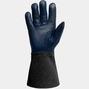 Heavy Duty Goat Skin Leather Tig Welding Gloves <b>Fire</b> Resistant Palm Reinforcements Welder Gloves Industry Safety Working Gloves - Product Image 3