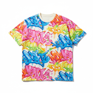 Blank Premium Cotton Puff Print Shirt Custom Logo Heavy Weight Tee Drop Shoulder Men Graphic Streetwear <b>Tshirts</b> - Product Image 2