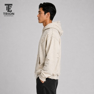เสื้อฮู้ดดี้ผู้ชายสไตล์วินเทจแนวสตรีทแวร์ ทรงโอเวอร์ไซส์ ผ้าฝ้ายหนานุ่ม พิมพ์ลายดิจิทัล สำหรับฤดูหนาว - Product Image 6