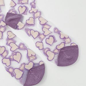 Chaussettes transparentes pour femmes Heartful Love - Product Image 3
