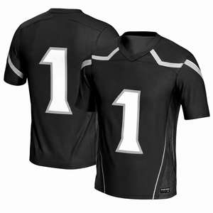 Maillots de football des États-Unis imprimés – 0 Gibbs, 97 Hutchinson, 16 Jared Goff, 14 St Brown, 20 Sanders, 58 Sewell, 5 Montgomery – Respirants pour hommes - Product Image 1