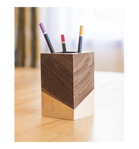 Portaplumas de madera con tamaño y diseño personalizados para oficina, artesanía natural. - Product Image 4