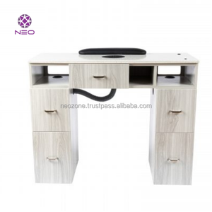 Tables à ongles en MDF écologiques de qualité vietnamienne, modernes et élégantes, en contreplaqué durable, couleur personnalisable, avec collecteur de poussière - Product Image 1