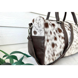 Men's Sports Style Leather Duffel <b>Bag</b> Travel Weekender <b>Overnight</b> Gym Luggage Elegant Weekender Duffle <b>Bag</b> - Product Image 4
