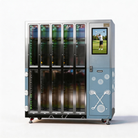Máquina Expendedora de Almacenamiento de Palos de Golf Inteligentes WEIMI, con SDK, Pago con Tarjeta de Crédito y Monedas, Construcción de Acero Inoxidable para Alquileres 24/7