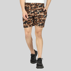 <b>Black</b> Quick Dry <b>Men</b> Gym <b>Shorts</b> Mid Waist Elastic Waist Athletic Training <b>Shorts</b> with Side Pocket - Product Image 1